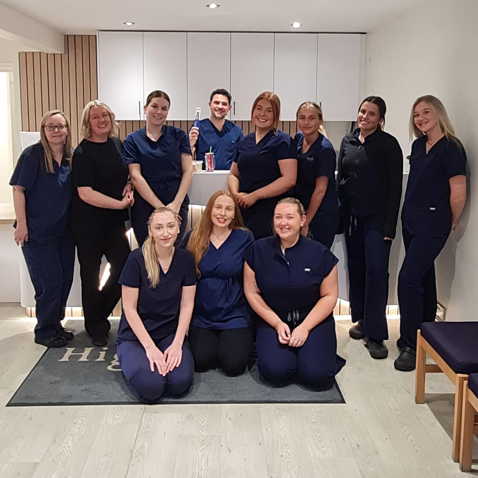 High Street Dental Care team together at the Mosborough practice